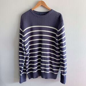 Brandy Melville Brianna Striped Cotton Crewneck Oversized Sweater Size S Small